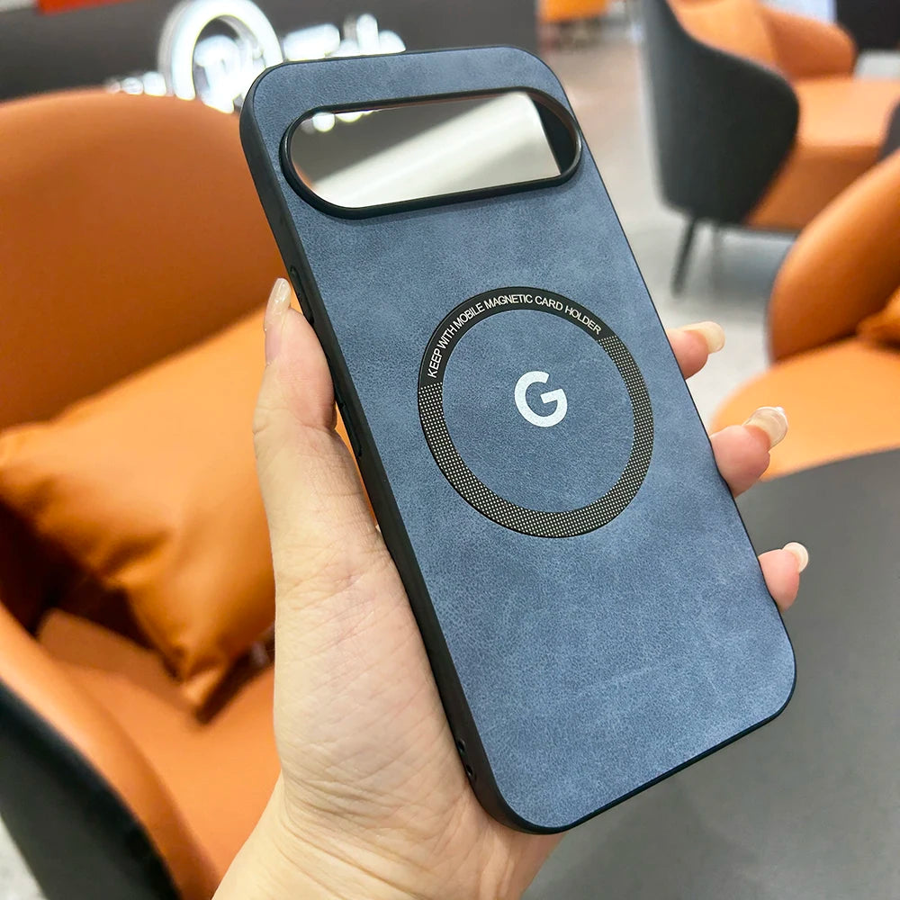 Magnetische Ledertasche Pixel 9 10 Pro