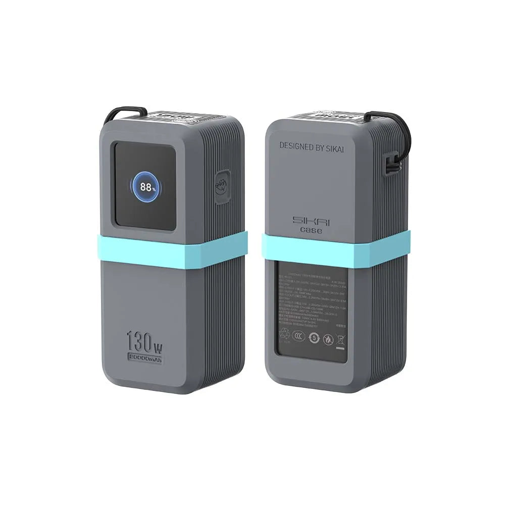 20000mAh Powerbank 130W Schnellladung mit Kabelfach