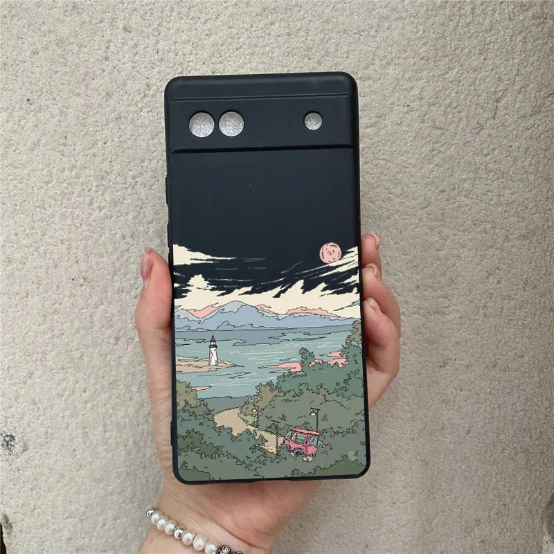 Anime Landscape Case for Pixel 6-8 Pro