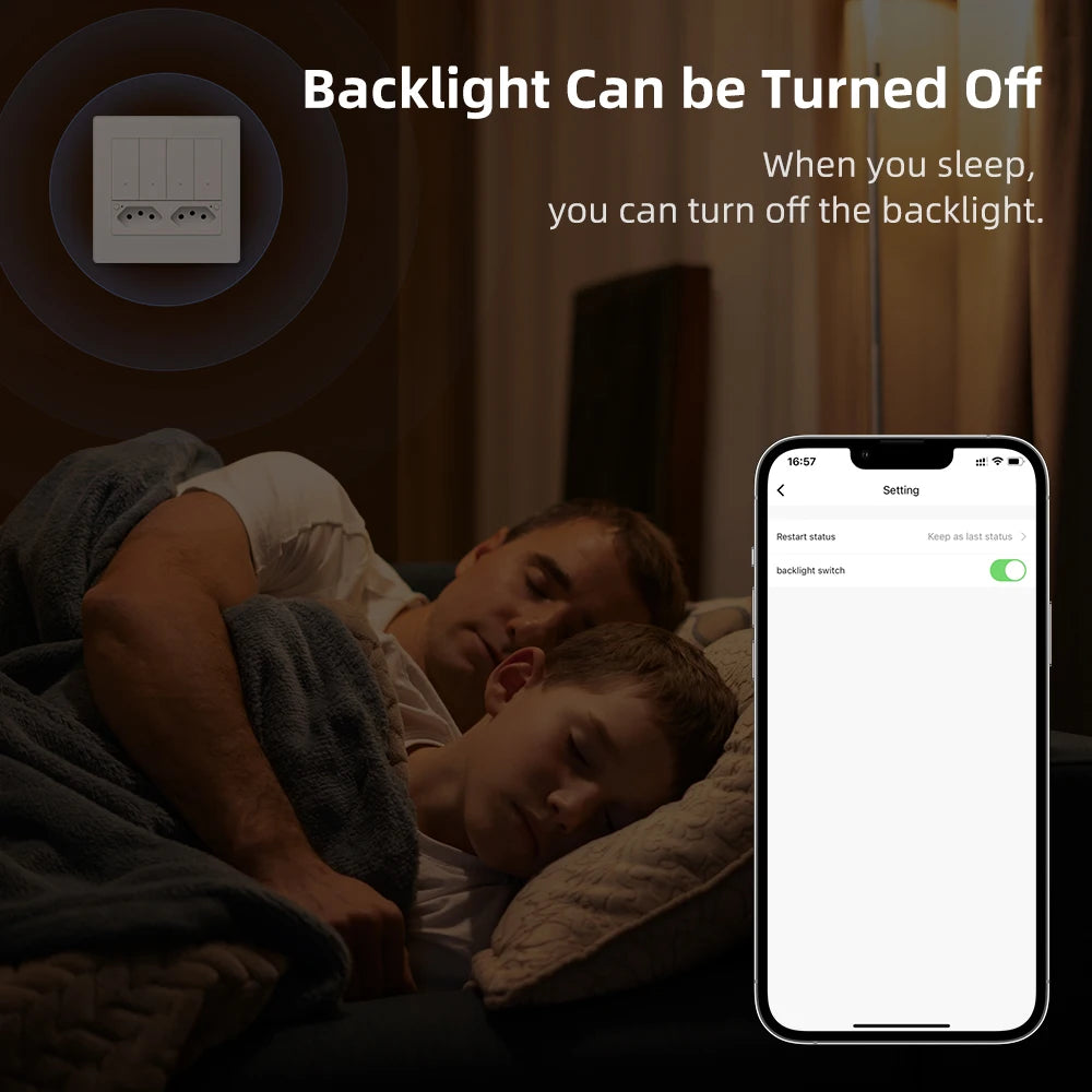 WLAN Smart Schalter und Steckdose 4x4 Brasilien