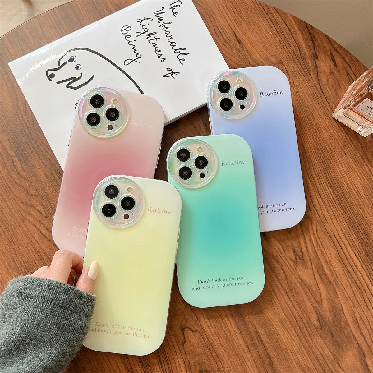 Transparente Laser-Verlaufshülle für iPhone 17 Serie