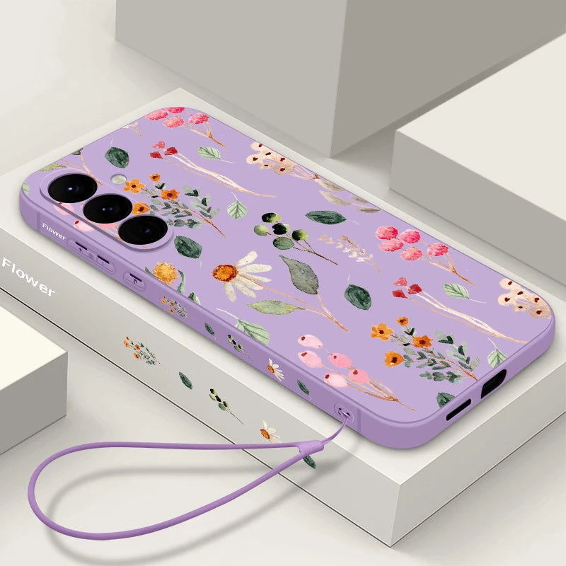 Luxus Blumenhülle mit Band Samsung