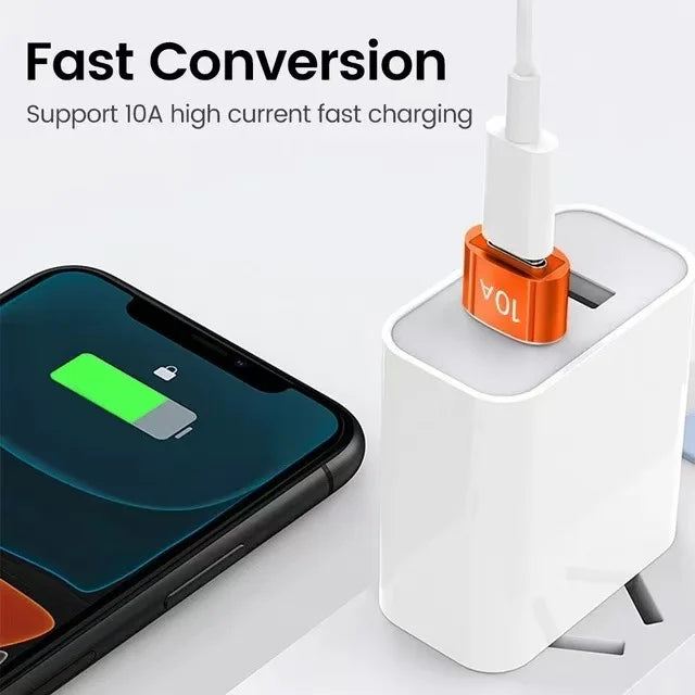 USB-A zu USB-C OTG Adapter 10A/6A