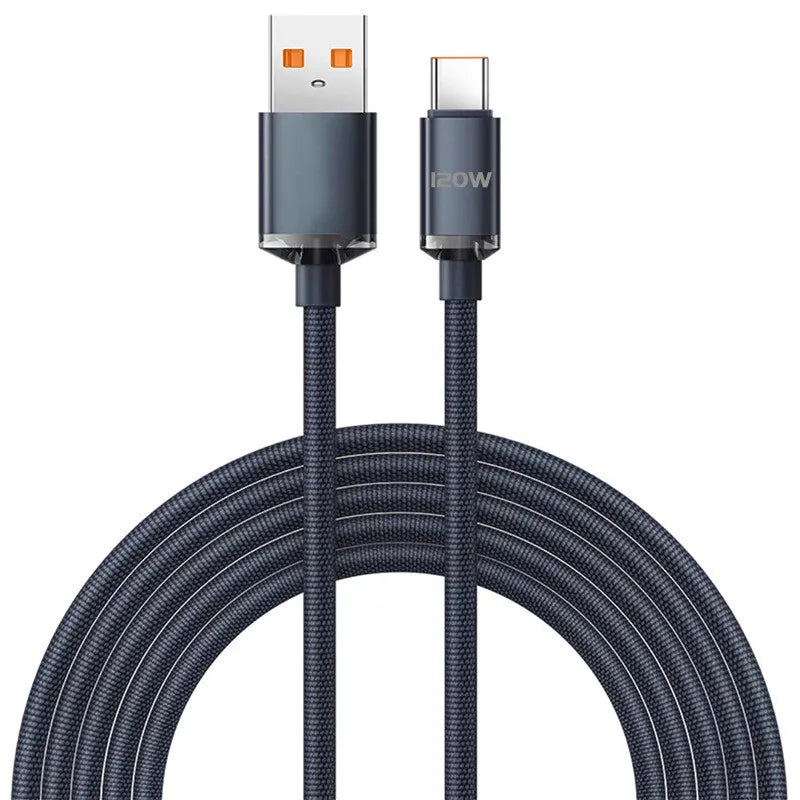 120W USB-C Schnellladekabel 6A 2m