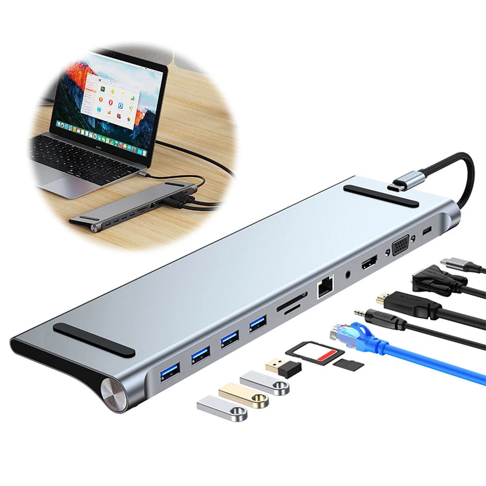 11-in-1 USB-C Hub mit HDMI & VGA