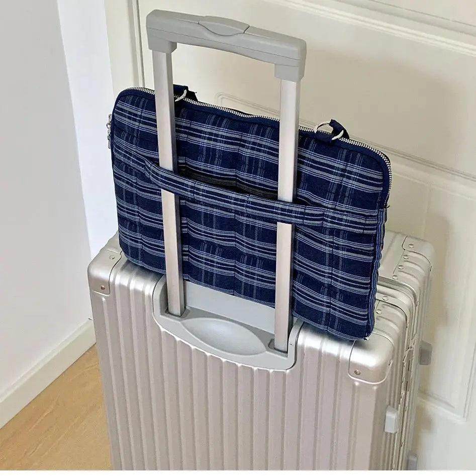 Süße koreanische Laptop-Umhängetasche 13–15,6 Zoll