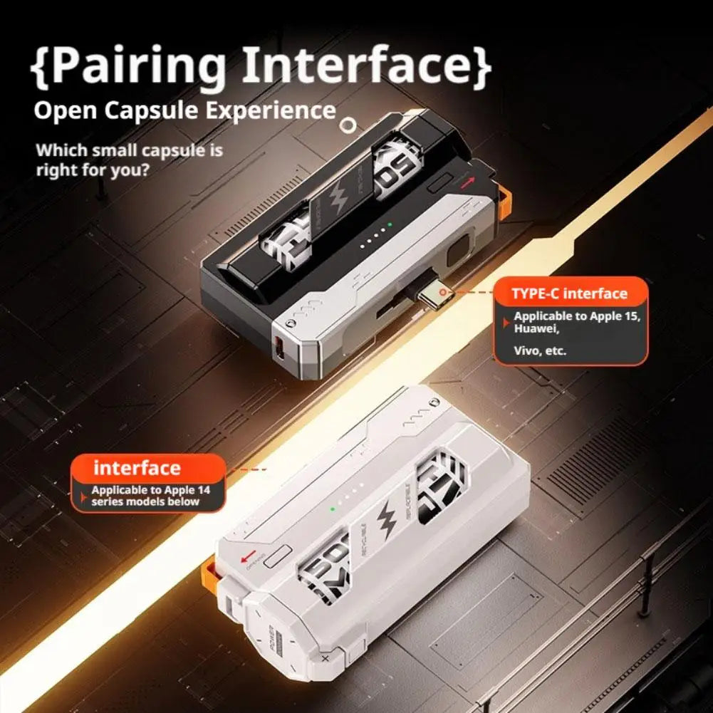 25000mAh Mini Powerbank mit Wechselakku & Ladegerät