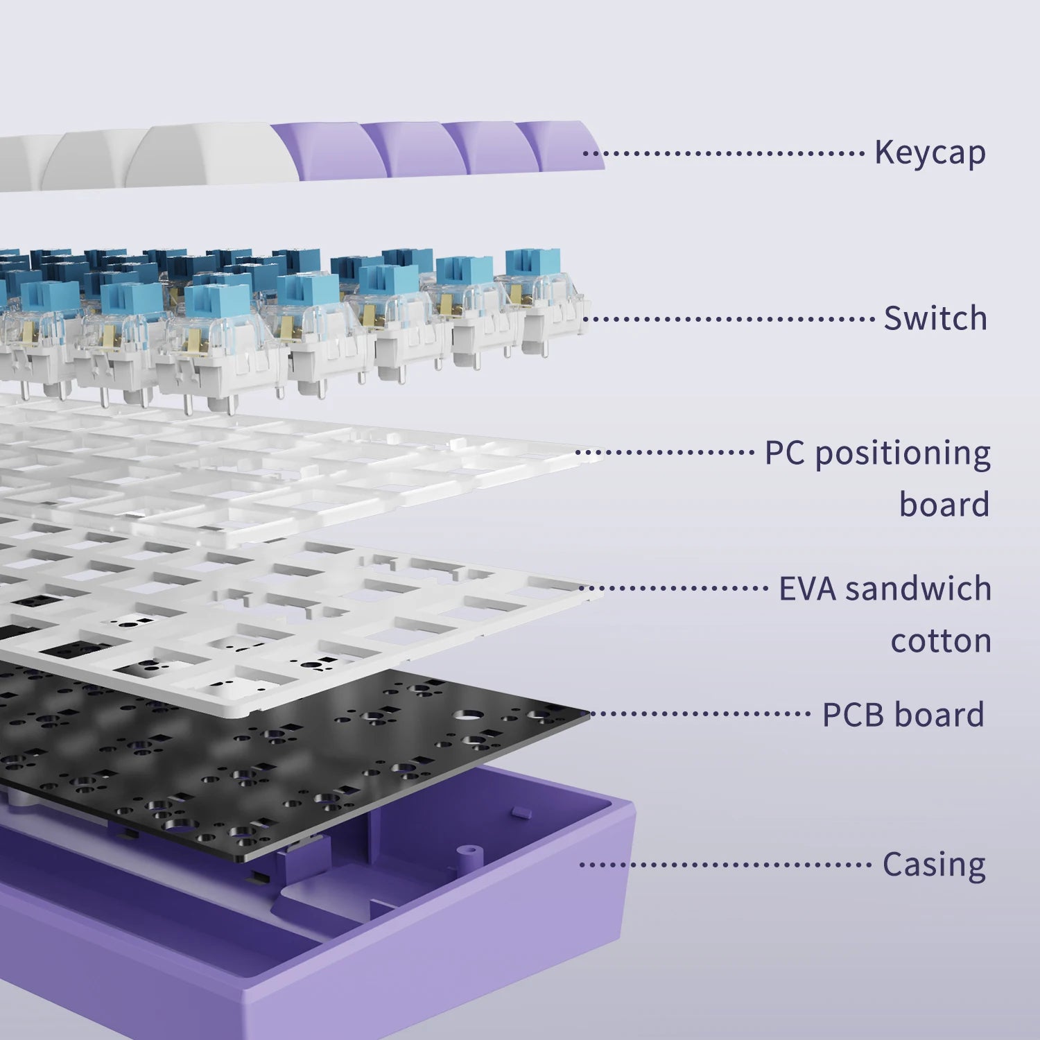 AJAZZ AK680 mechanical 68-key keyboard