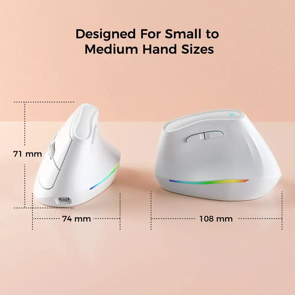 Vertikale ergonomische Bluetooth Maus mit 4000 DPI