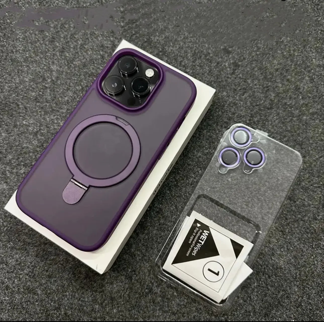 Magnethülle mit Ring für iPhone 12–16