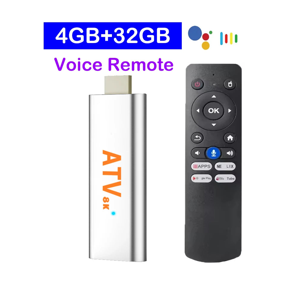 TV Stick Android 14 8K 4K Ultra Schneller Media Player