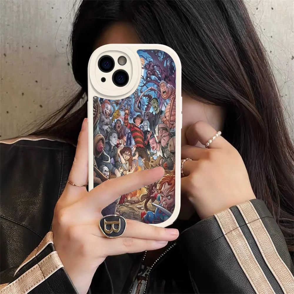 Freddy Krueger Horror Leather Case for iPhone Models