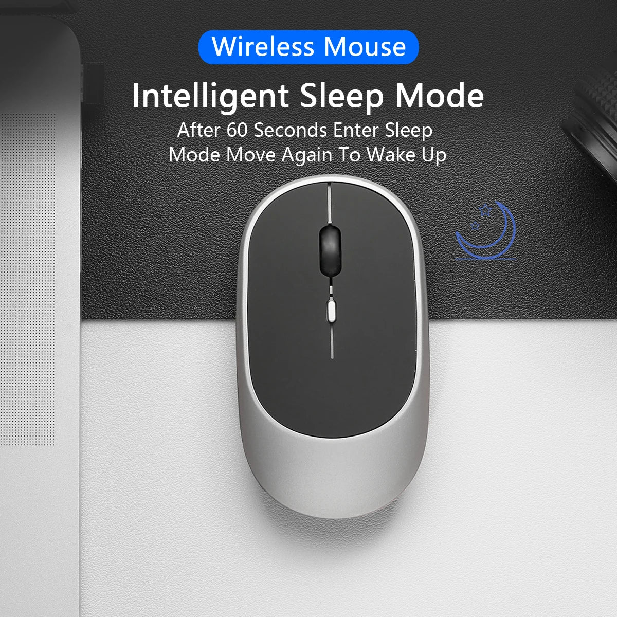 Kabellose Bluetooth 2,4G Maus Ergonomisch Leise