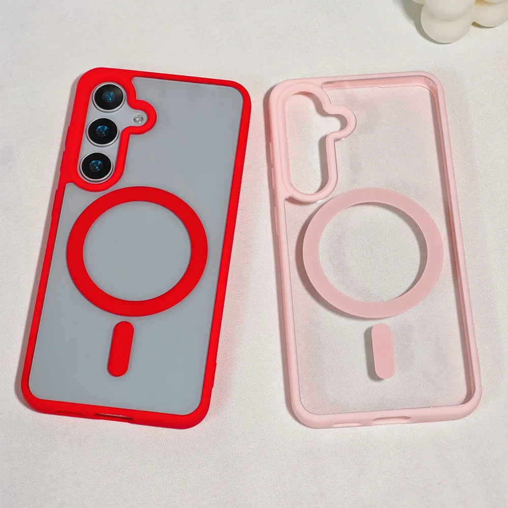 Transparentes Magnet Hard Case für Samsung Galaxy S25 Ultra