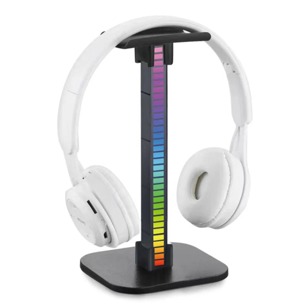 RGB Gaming Headset Ständer – Beleuchtete Kopfhörer Halterung mit USB Hub & 10 Lichtmodi