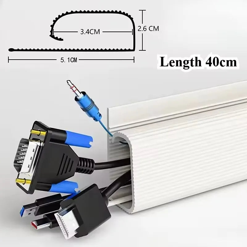 Kabelmanagement-Tablett 40 cm für Schreibtisch