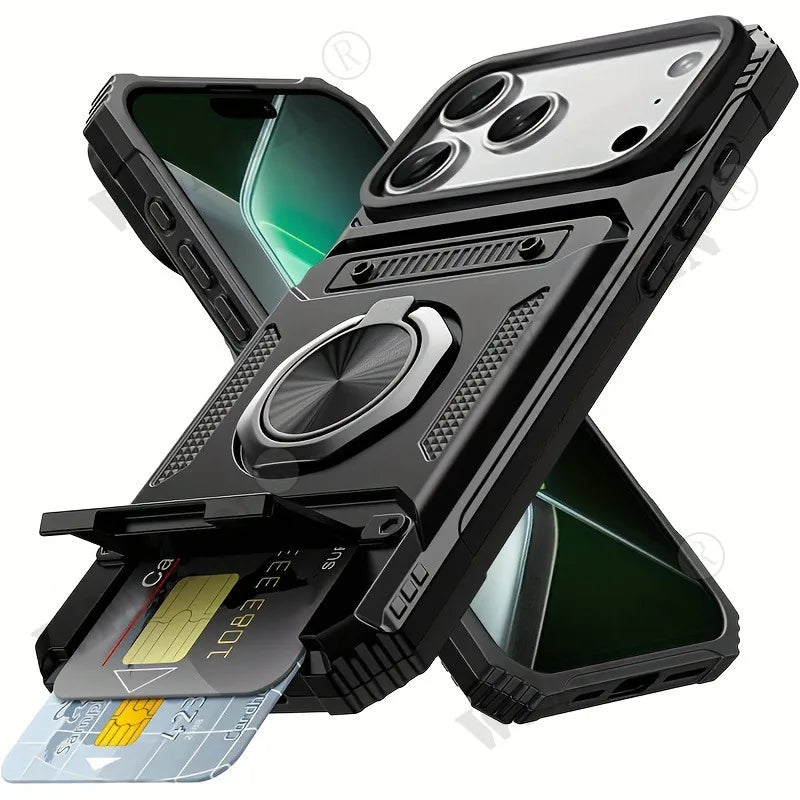 Magnetische Hülle mit Ringständer für iPhone 17 Pro