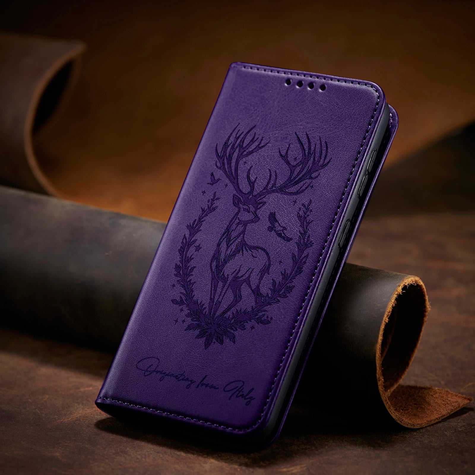 3D Tier Leder Flip Hülle für Xiaomi/Poco