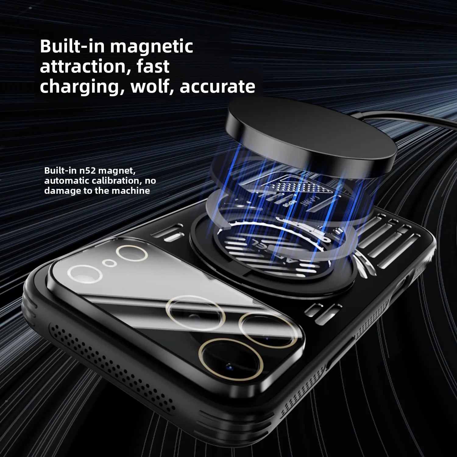 Magnetische Aluminium-Halterung Hülle für iPhone 17 Pro Max