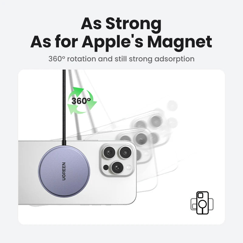 15W Magnetisches Qi Ladegerät iPhone 16 17 Pro