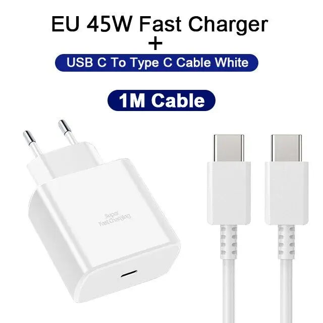 45W Schnellladegerät USB C für Samsung