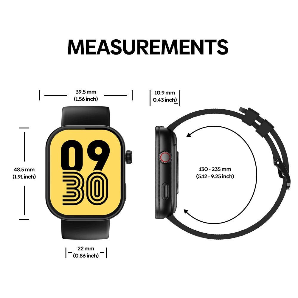 Smartwatch 2,03″ HD – Bluetooth-Anruf, Fitness & Aktivitäts-Tracking“