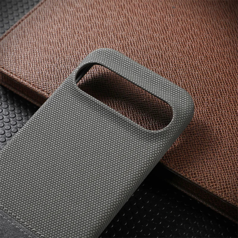 Matte linen leather case for Pixel
