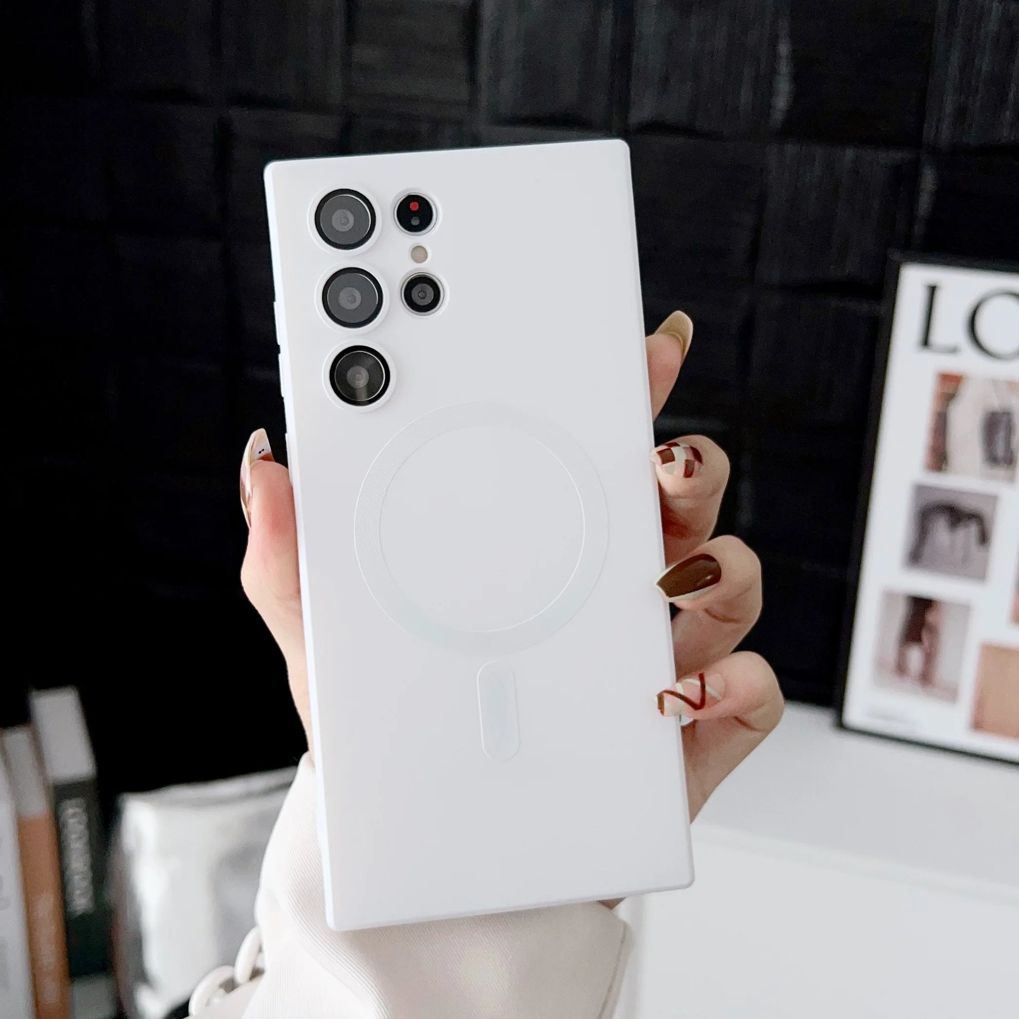 Magnetische Matte-Hülle für Galaxy S25/S24