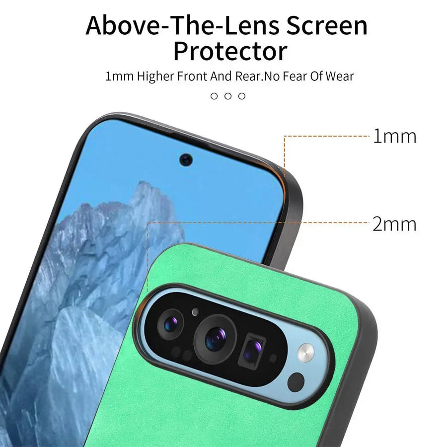 Luxus Leder Hülle Pixel 9 Pro Magsafe