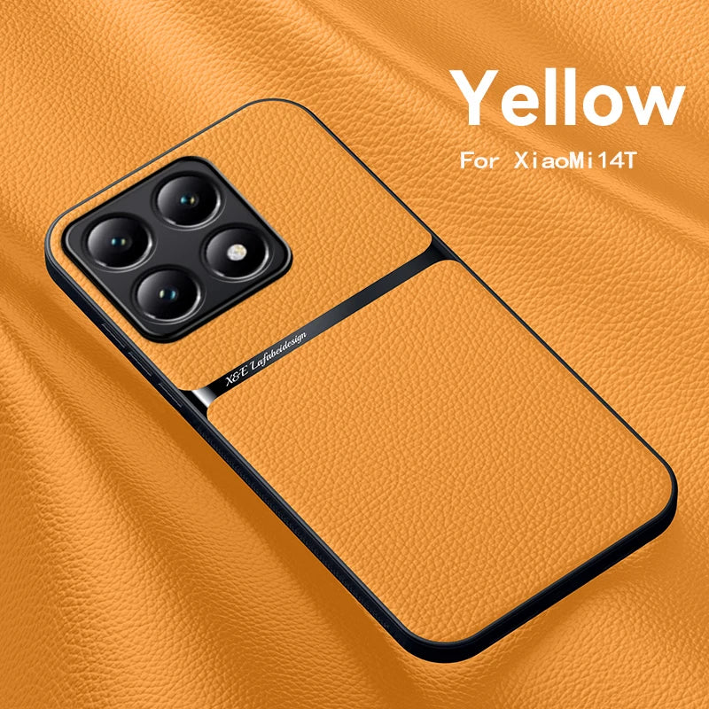 Xiaomi 14T Leder Magnet TPU Hülle