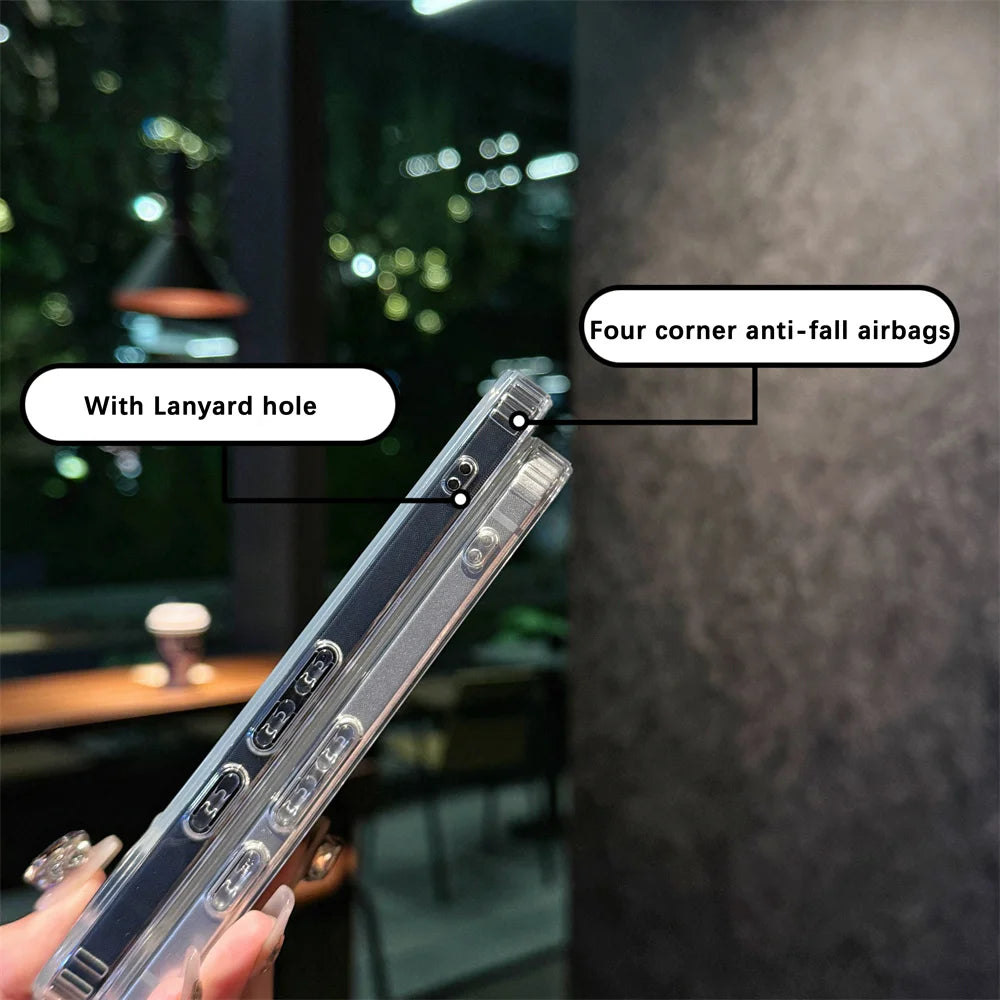 Klare Farbverlauf Herz Hülle Pixel 9 Pro