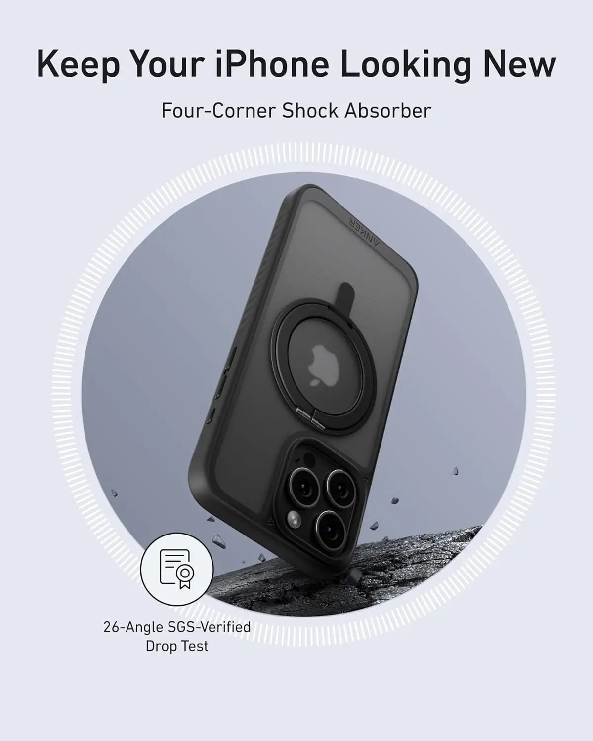 Ultra Magnetic Case with Ring for iPhone 16