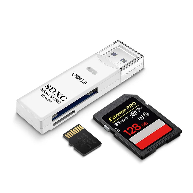 USB 3.0 Kartenleser 2-in-1 SD TF Adapter