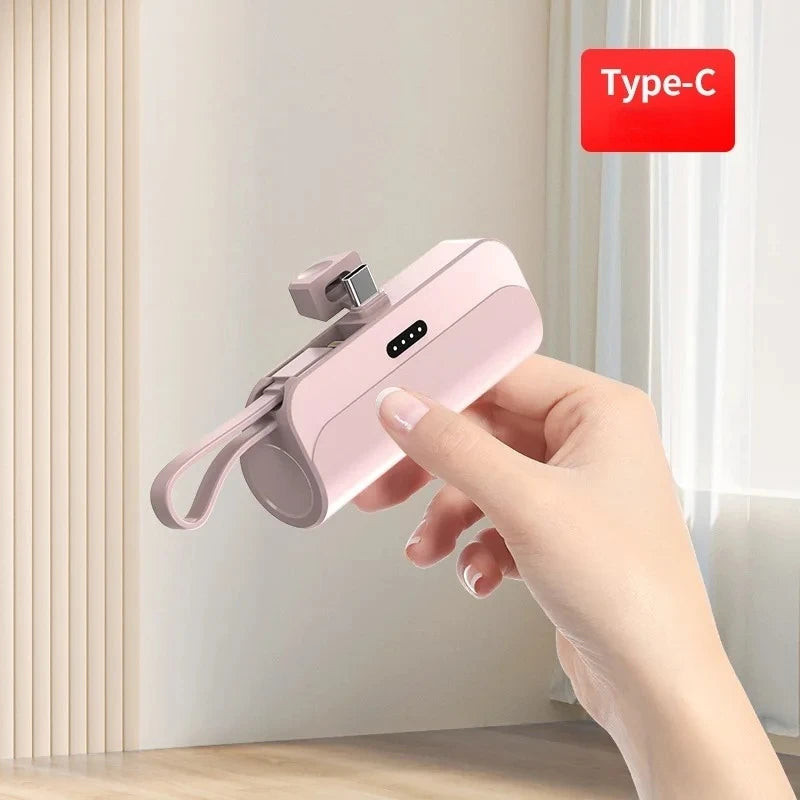 Kompakte 10000mAh Mini-Powerbank mit Schnellladung