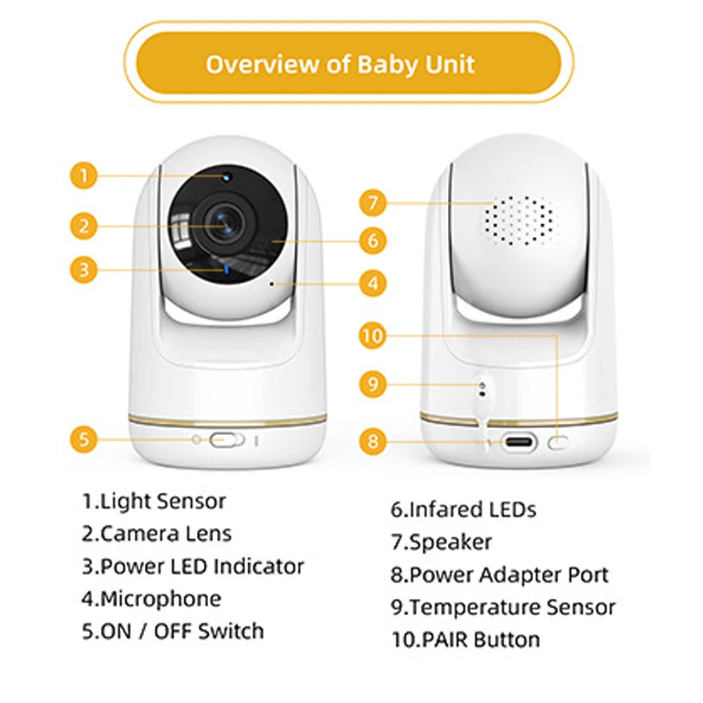 Zusatzkamera für Baby Monitor VB803 Pro Zoom APP