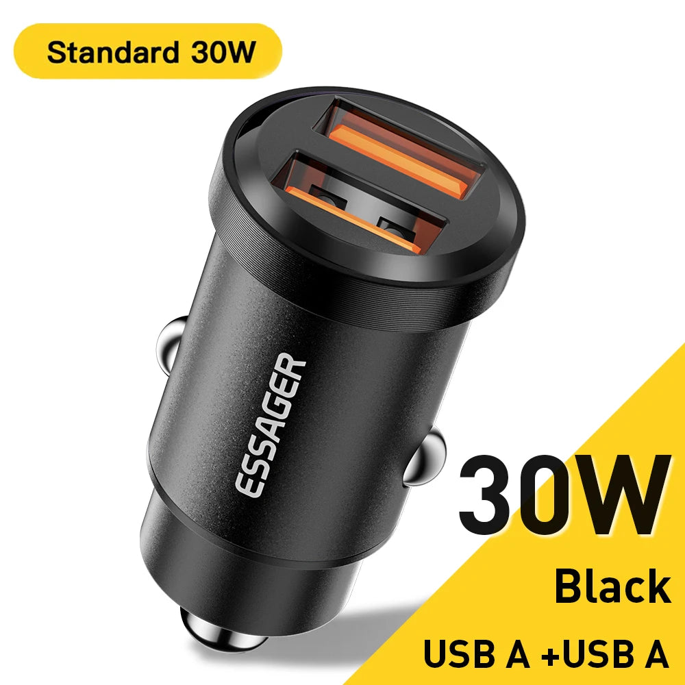 Essager 30W USB-C Autoladegerät Schnellladung QC PD