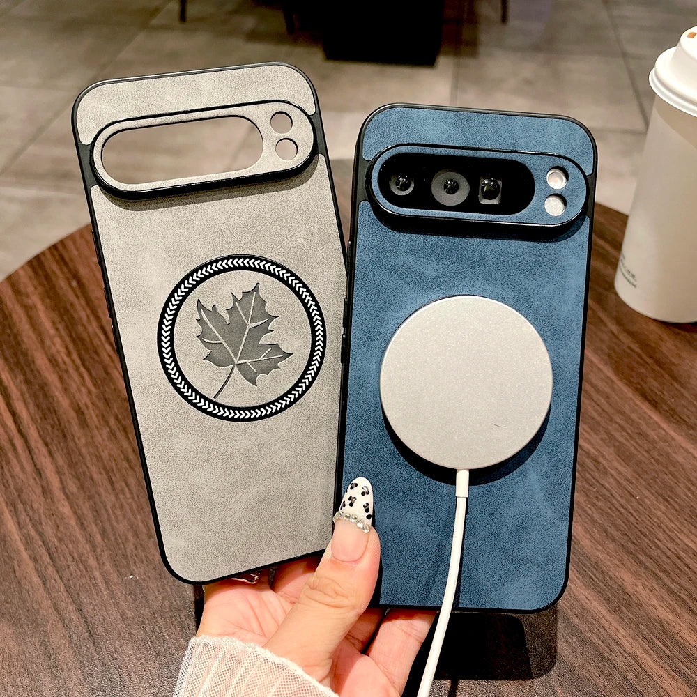 Luxus Kunstleder Hülle Pixel 9 8 Pro XL