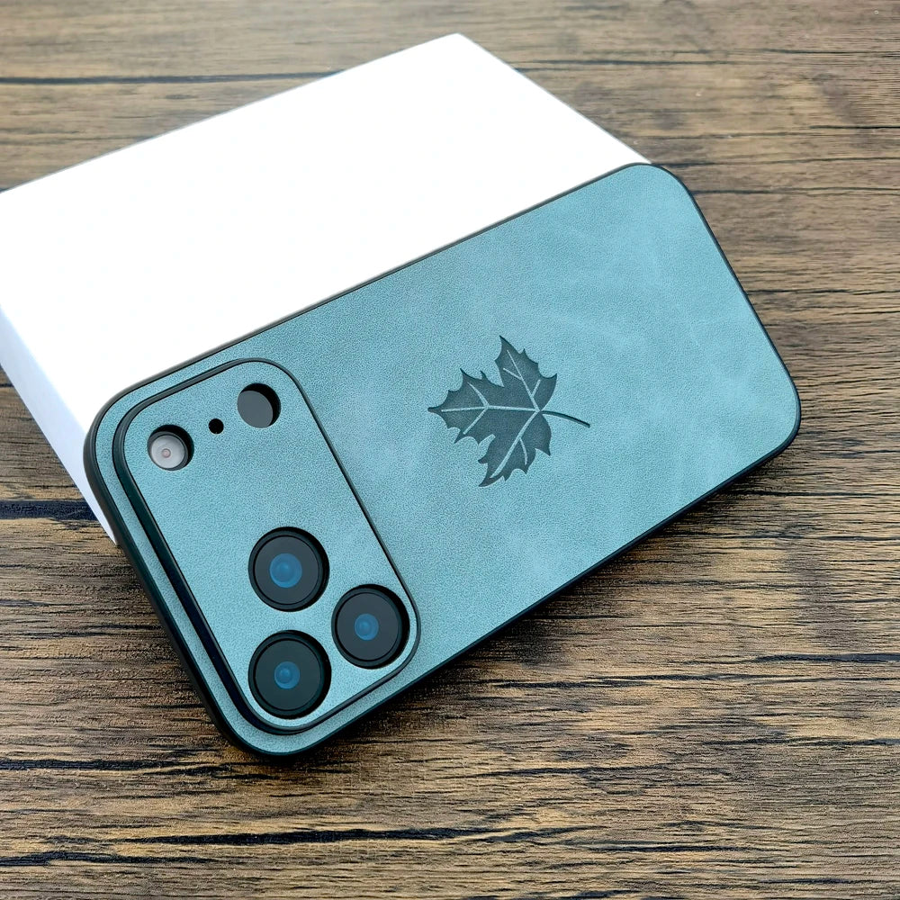 Luxuriöse Lederhülle für iPhone 17 Pro Max