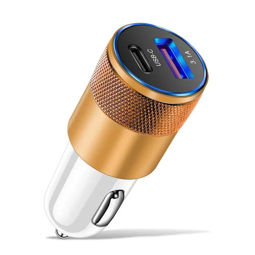 66W USB Car Charger Fast Charging Adapter