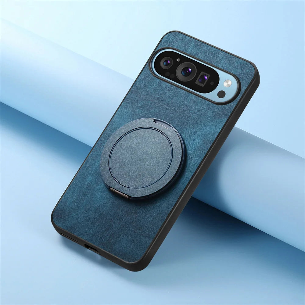 Magsafe Lederhülle mit Ständer Pixel