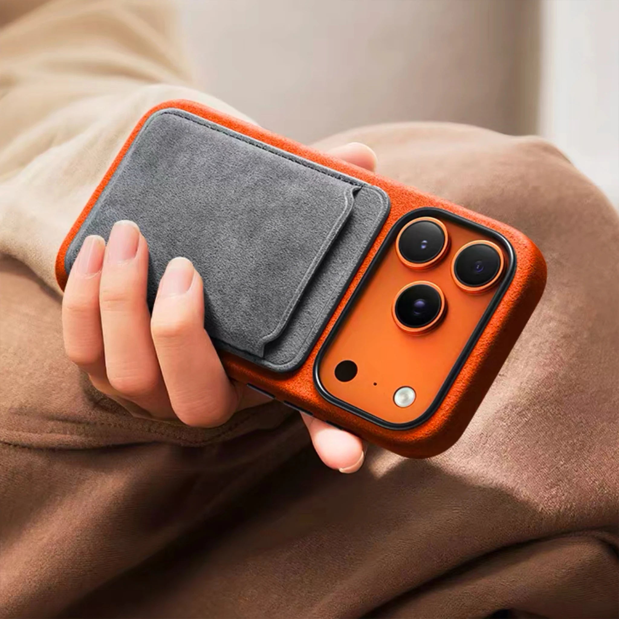 Premium Alcantara MagSafe Hülle für iPhone 17