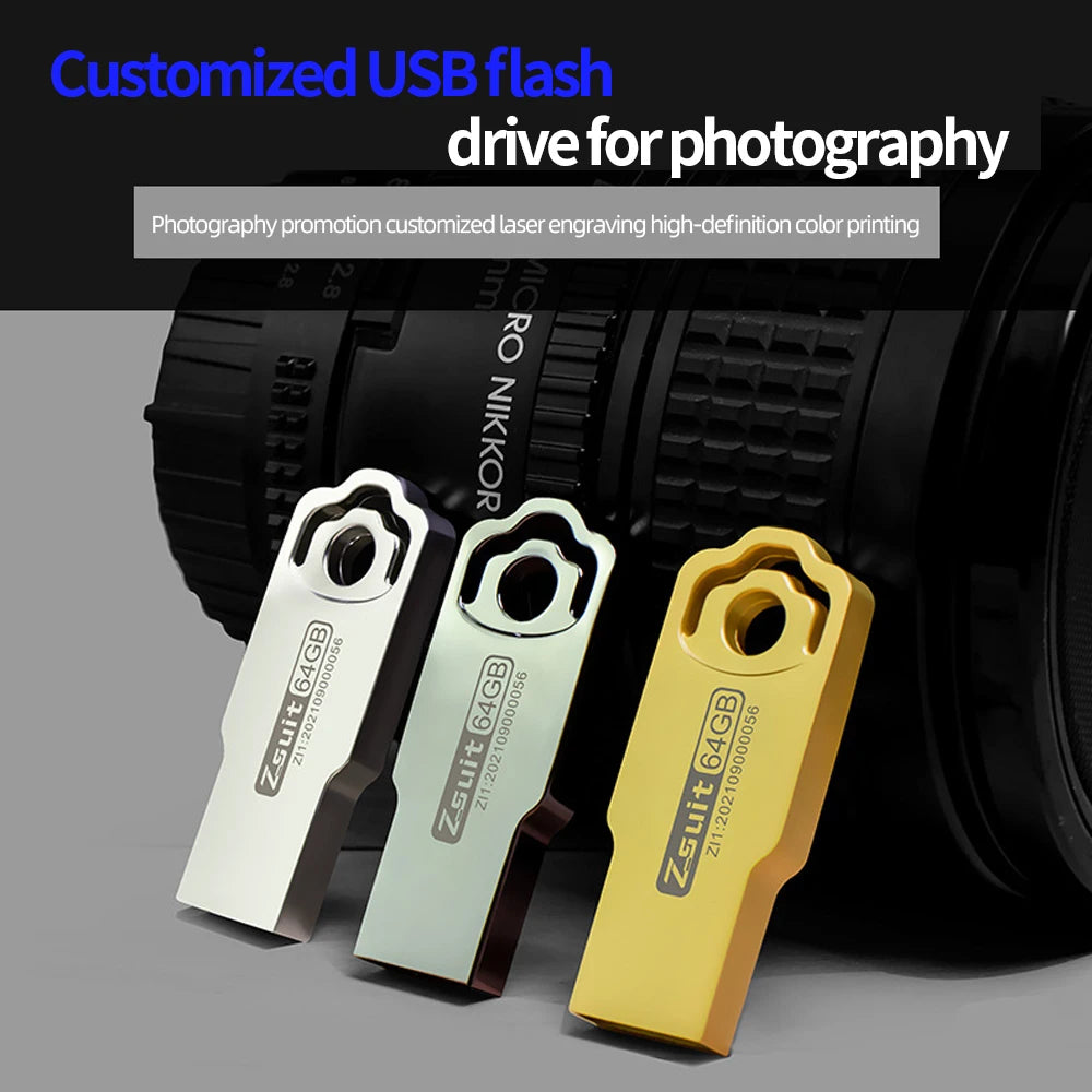 Metall USB-Stick 64GB 32GB 128GB Wasserdicht