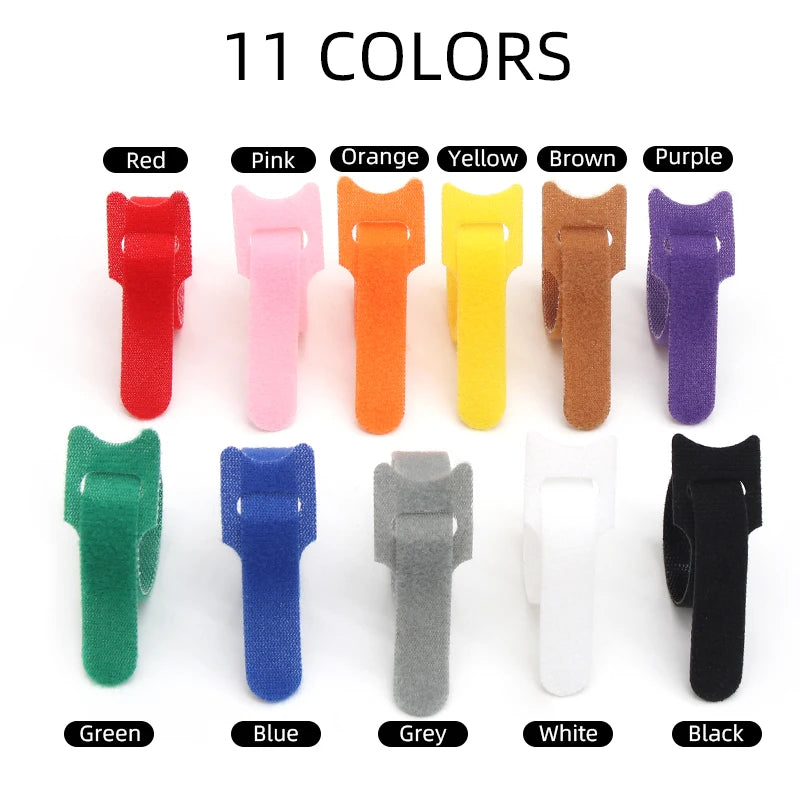 Verstellbare Nylon Kabelbinder 200mm – Wiederverwendbar