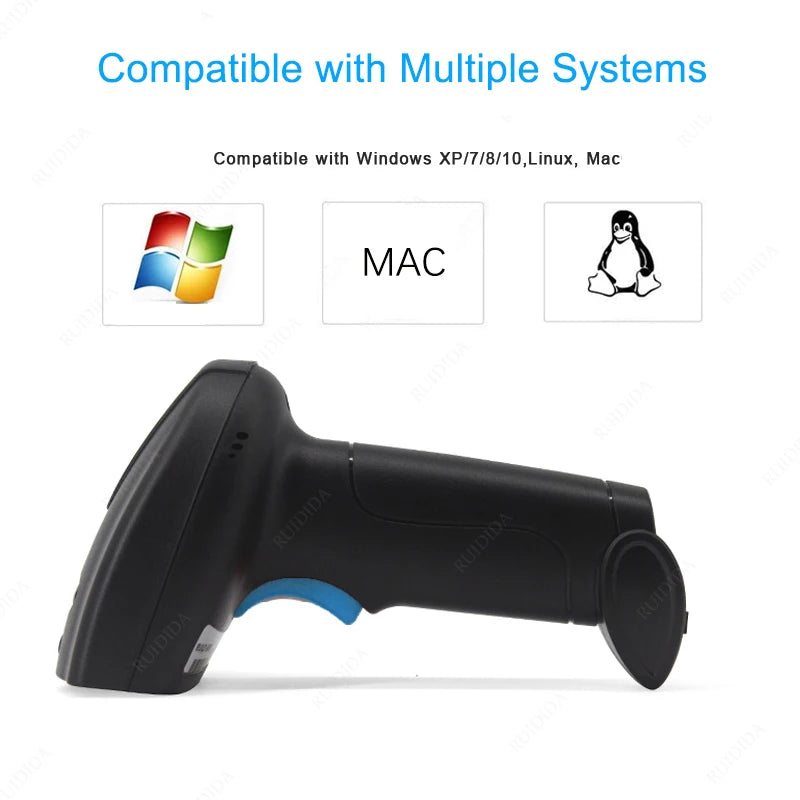 Kabelloser Bluetooth QR-Code Scanner mit Ständer