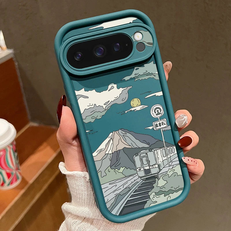 Einfarbige TPU-Hülle Pixel 8 7 Pro 9 XL