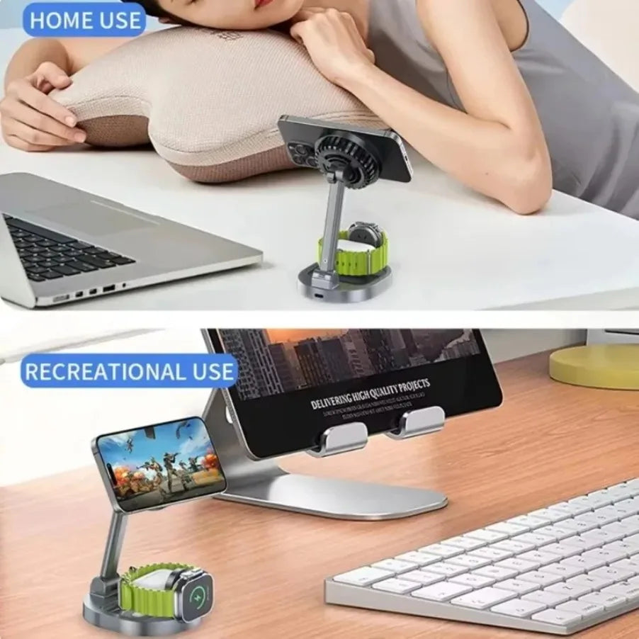 3-in-1 Qi2 Magnetisches Kühlladegerät für iPhone & Watch