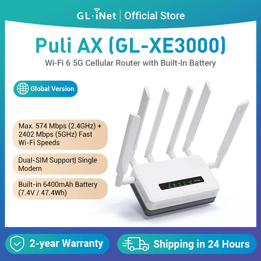 GL.iNet GL-XE3000 Puli AX Mobiler WLAN6 Router