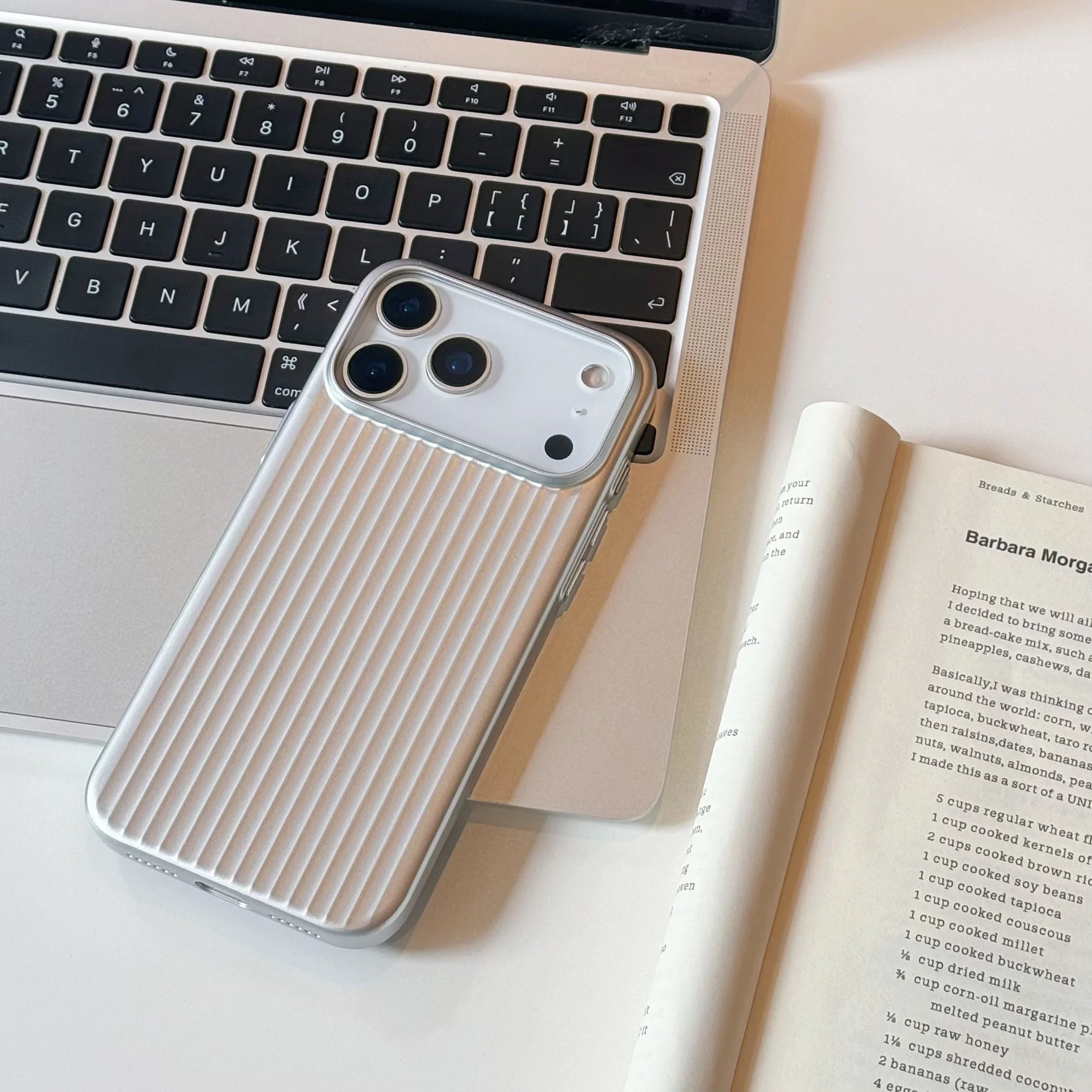 Luxury magnetic suitcase cover with striped design