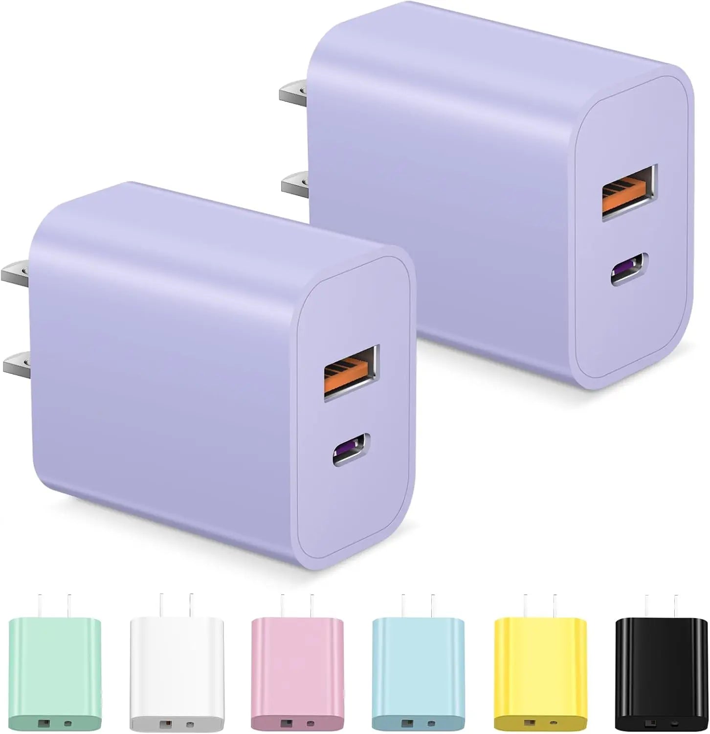 USB C Ladegerät Dual Port PD Schnellladegerät