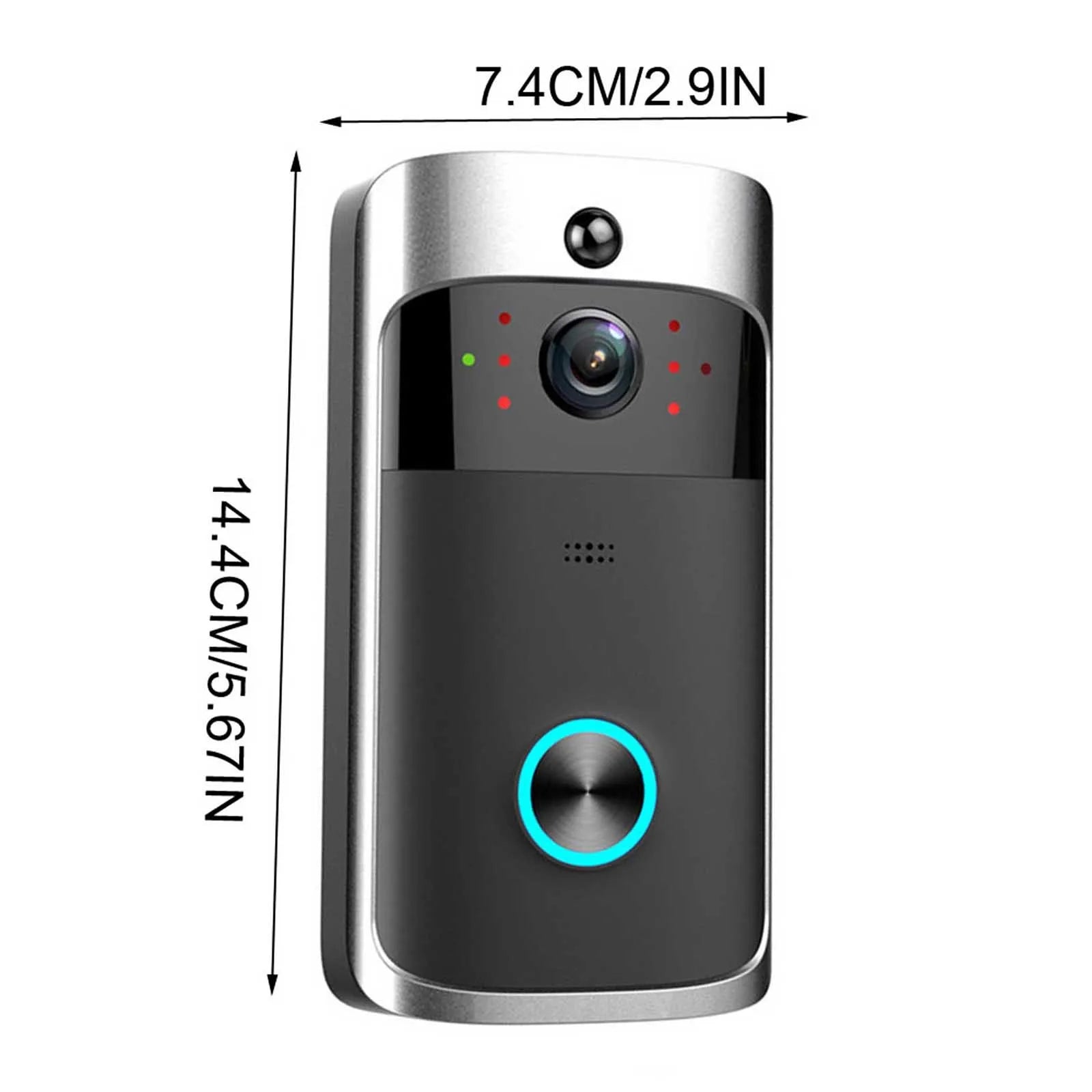 Kabellose WLAN Türklingel mit Kamera & 720P HD Video